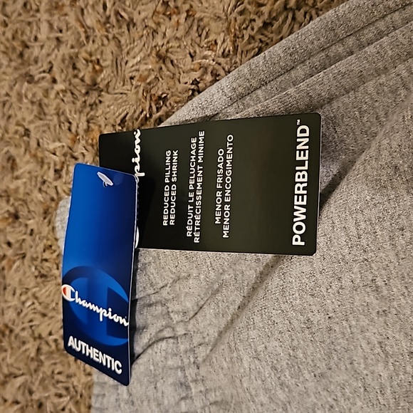 Champion Men's Powerblend Open Bottom Sweat Pants in: Oxford Gray - Picture 9 of 9